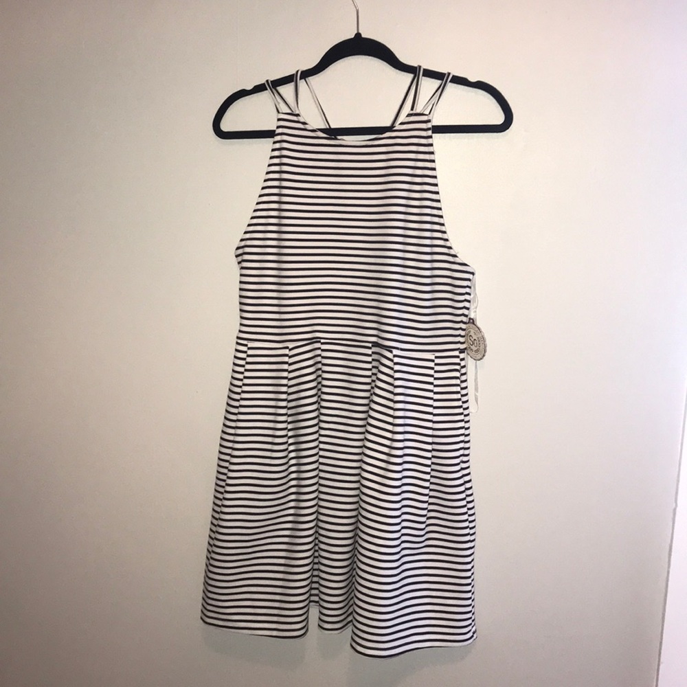 New Black and White striped dress!